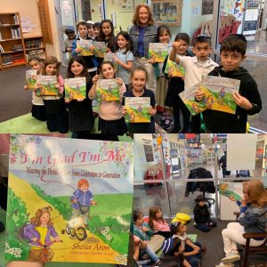 Beren BUZZ, Sheila Aron reading books to children.